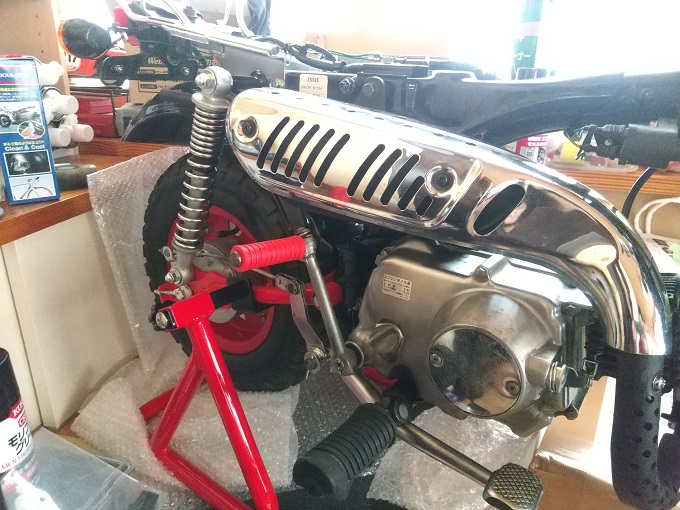モンキー実車版デアゴスティーニ㉔ SP武川Zキックスターターアームのお下がりでキックペダル取付（DeAGOSTINI） |  自動車業界特化型税理士事務所 OFFICE M.N GARAGE